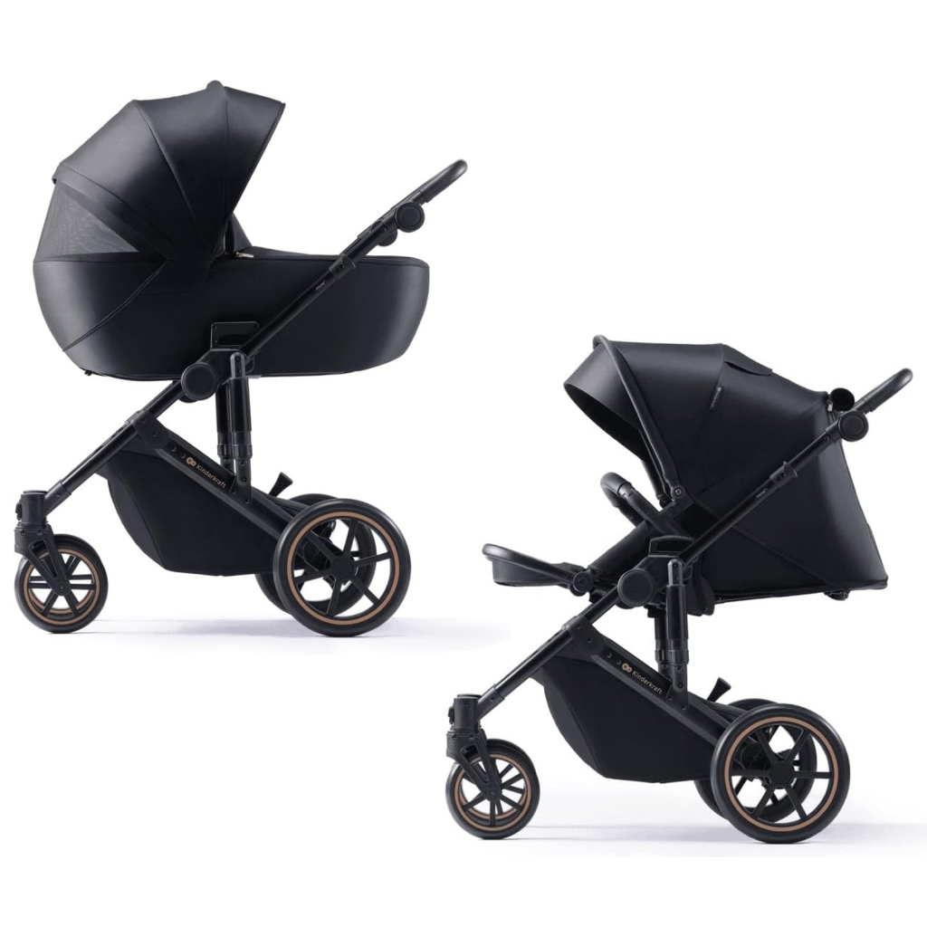 Коляска Kinderkraft 2 в 1 Prime 2 Venezian Black (KSPRIM02BLK2000 (5902533922895) - зображення 1