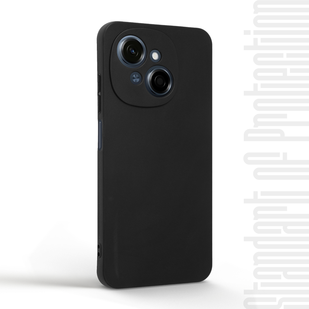 Чохол до мобільного телефона Armorstandart Matte Slim Fit Tecno Spark Go 1 (KL4) Camera cover Black (ARM81202) - зображення 2