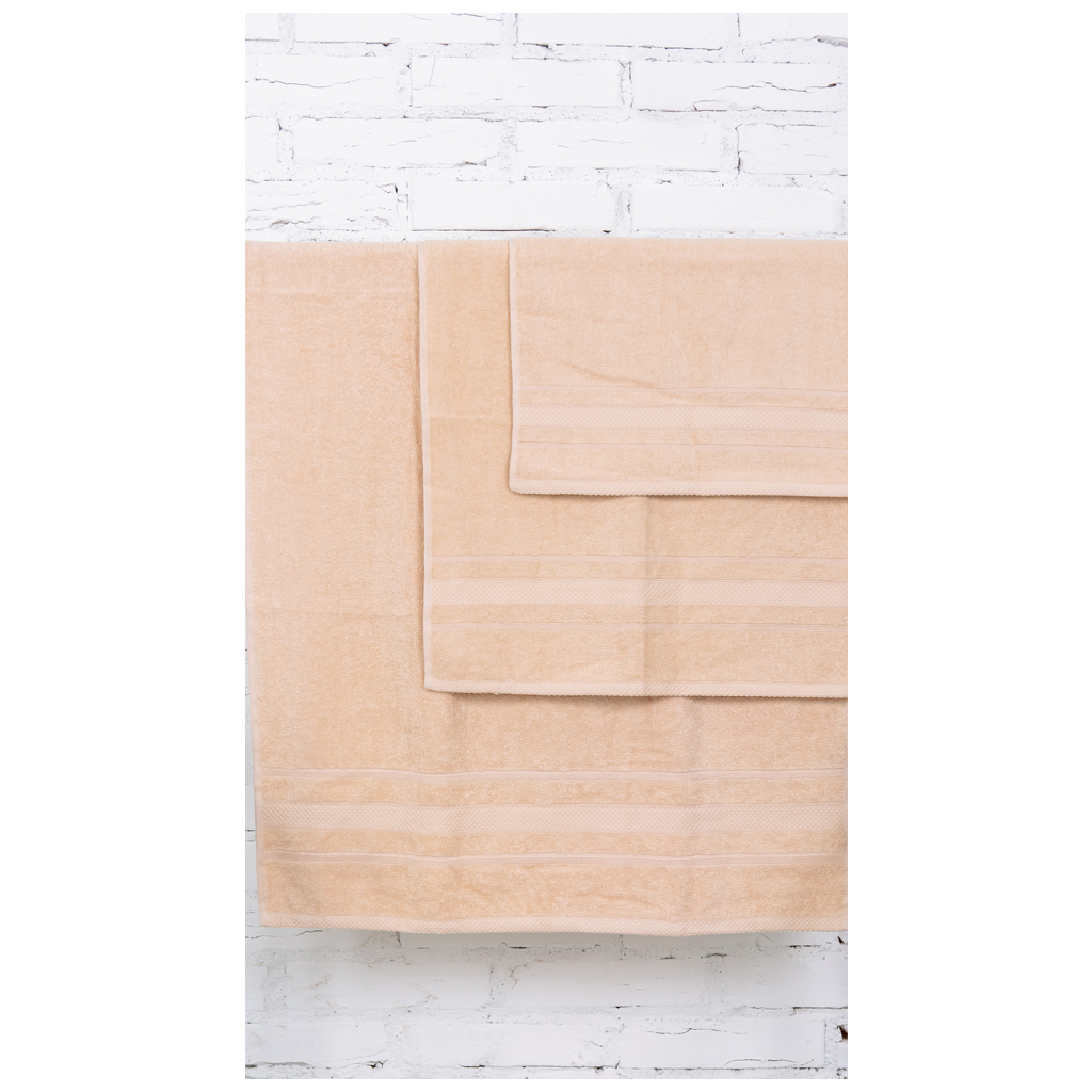 Рушник MirSon набір банний 5005 SoftNess Ivory 50x90, 70x140, 100x150 (2200003182651) - зображення 2