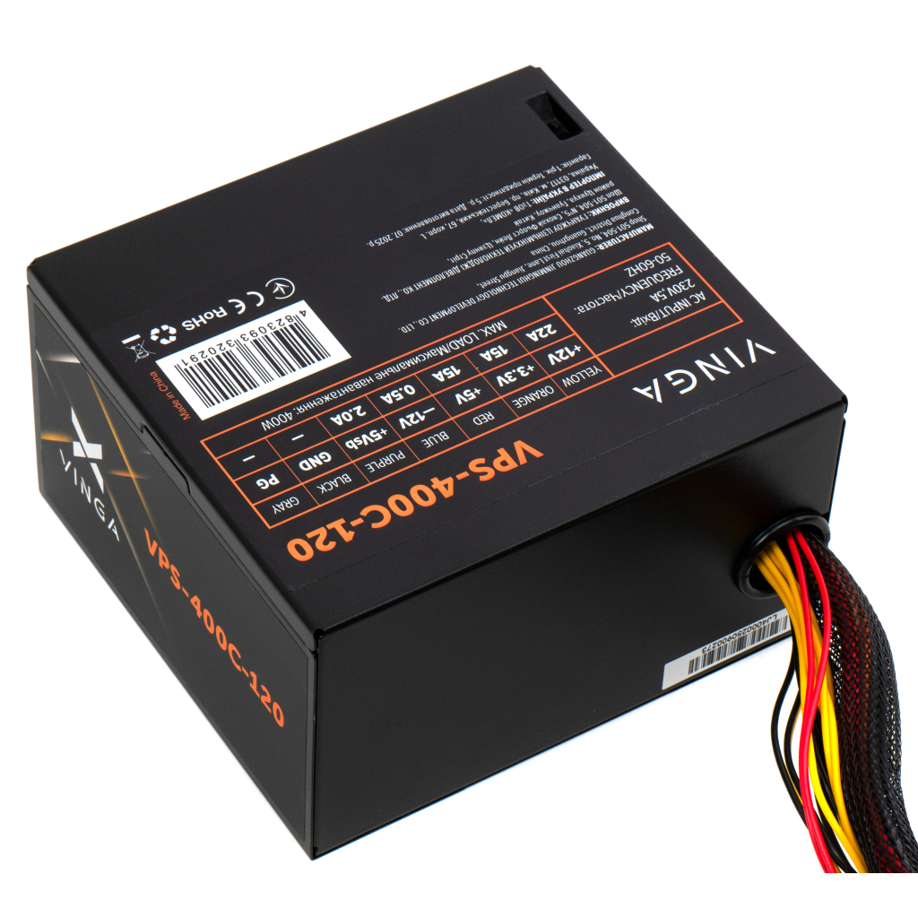 Блок живлення Vinga 400W ОЕМ (VPS-400С-120) - зображення 6