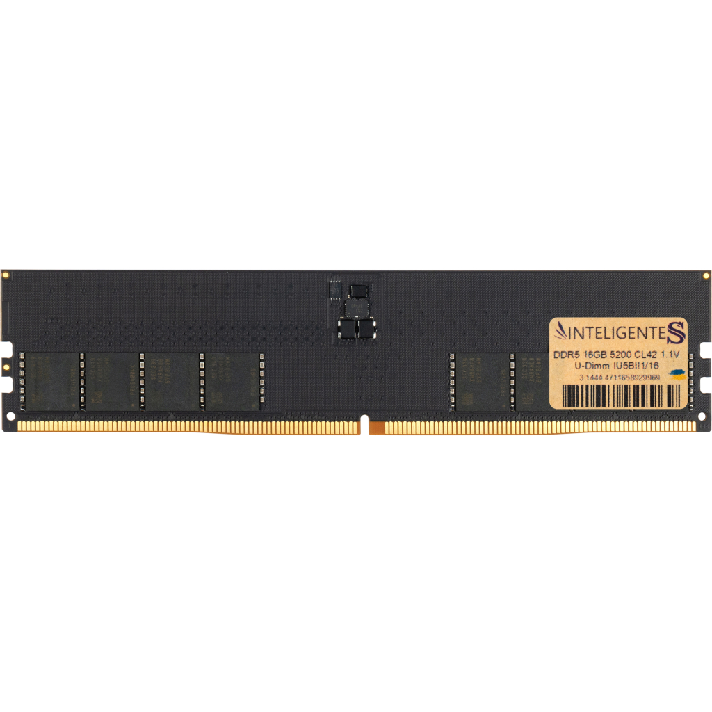 Модуль пам'яті для комп'ютера DDR5 16GB 5200 MHz INTELIGENTES (IU5BII1/16) - зображення 1