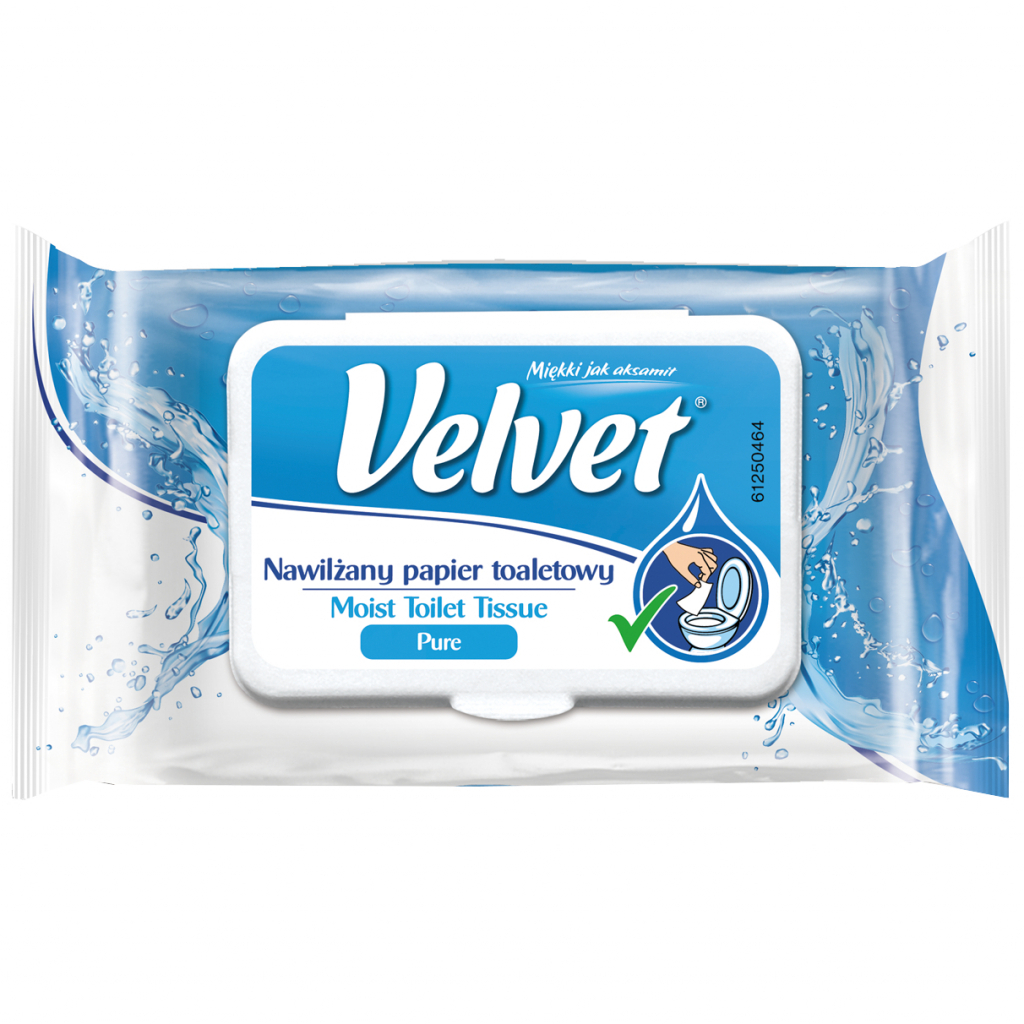 Туалетний папір Velvet Вологий Делікатний 42 аркуші (5901478002648) - зображення 1