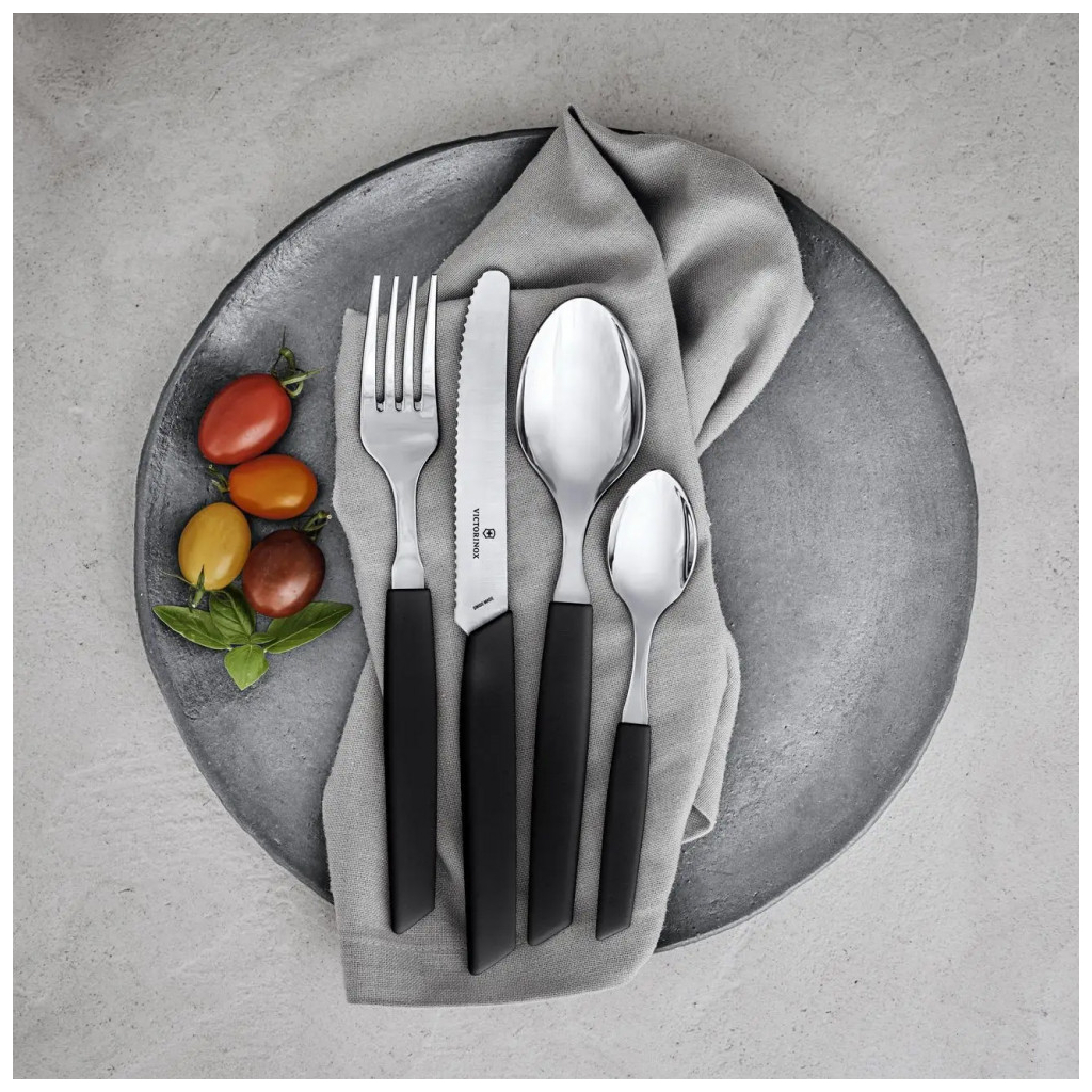 Кухонний ніж Victorinox Swiss Modern TomatoSausage 11см Black (6.9003.11W) - зображення 4