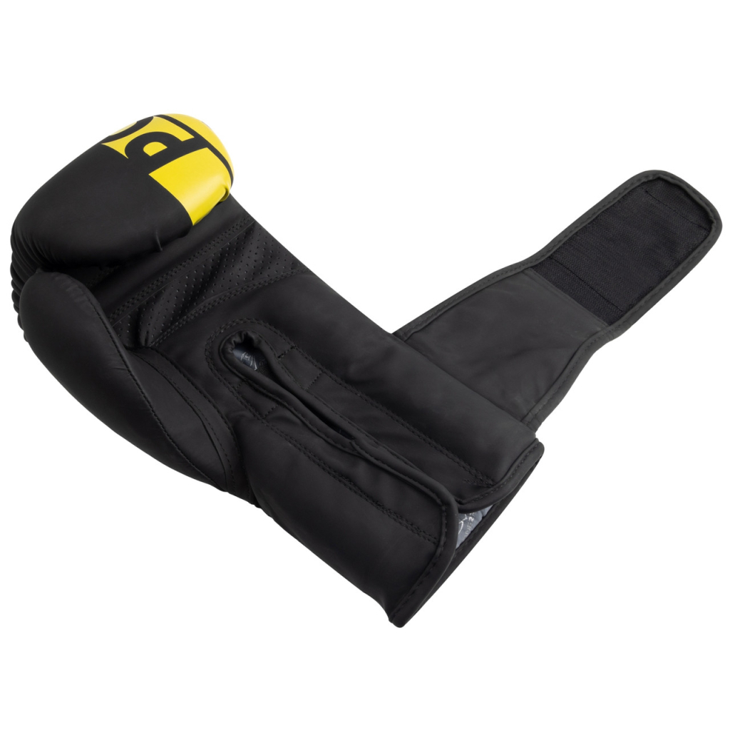 Боксерські рукавички PowerPlay 3086 Matt Challenger Чорно-Жовті 16 унцій (PP_3086_16oz_Bl/Yellow) - зображення 6