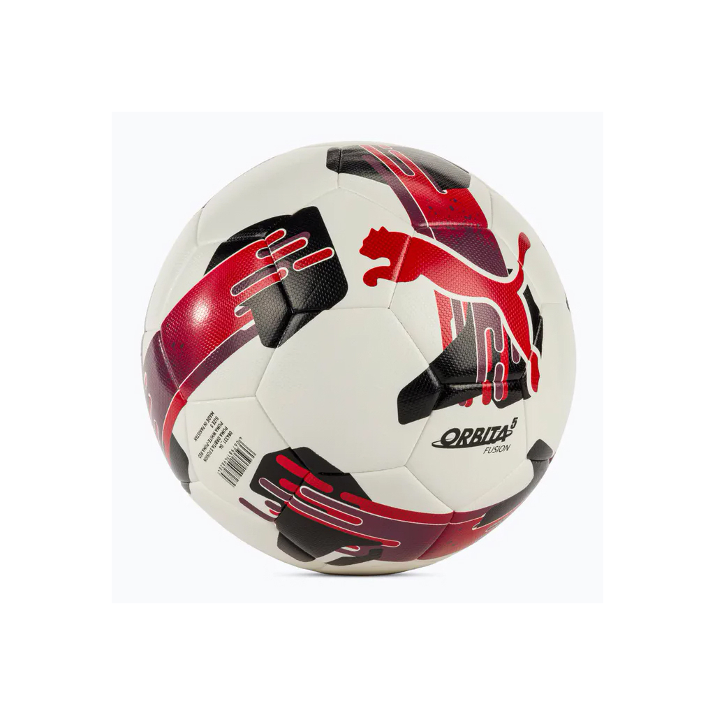 М'яч футбольний Puma Orbita 5 Fusion 084331-04 білий, чорний, червоний 5 (4067981498284) - зображення 2