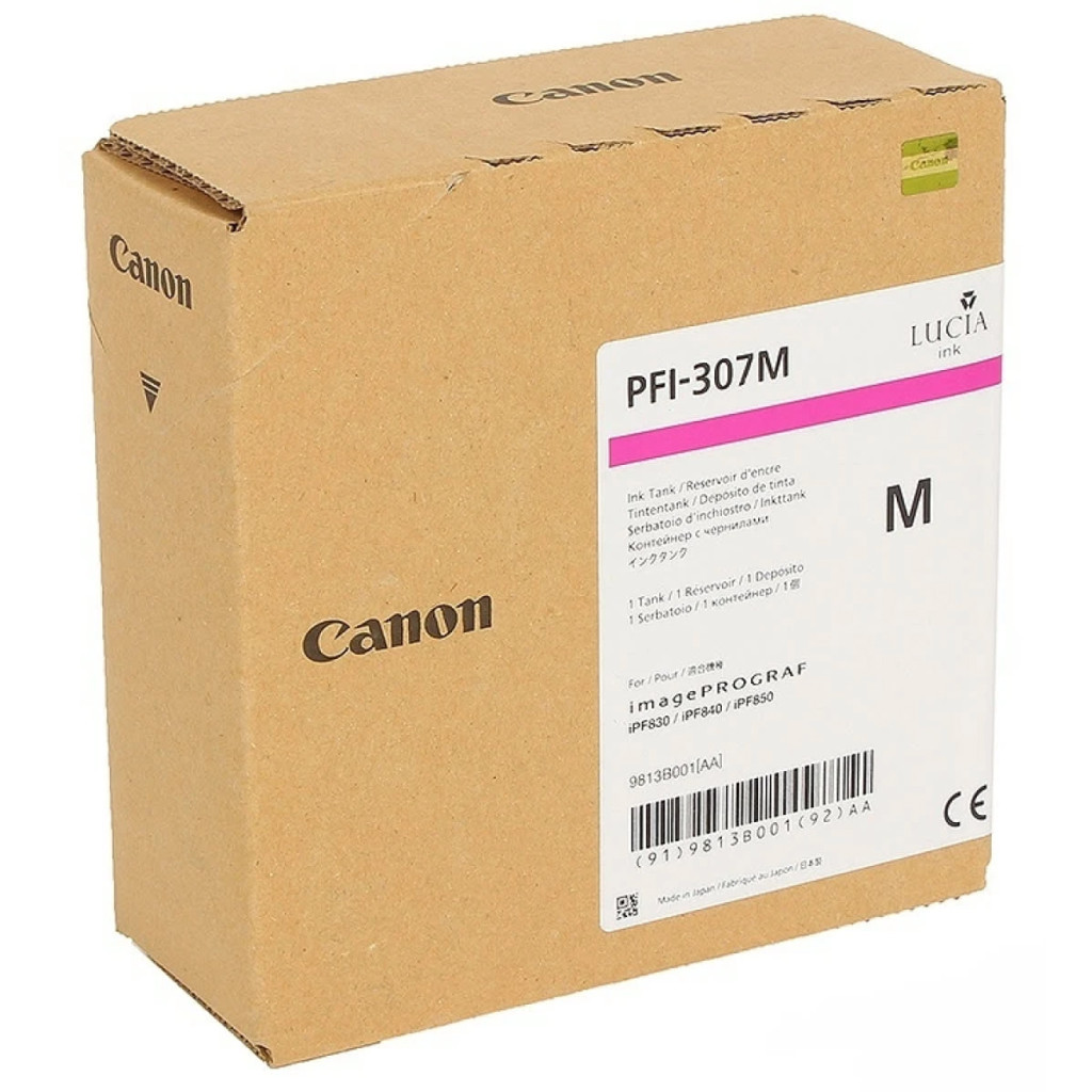 Картридж Canon PFI-307M magenta(330ml) (9813B001) - изображение 1