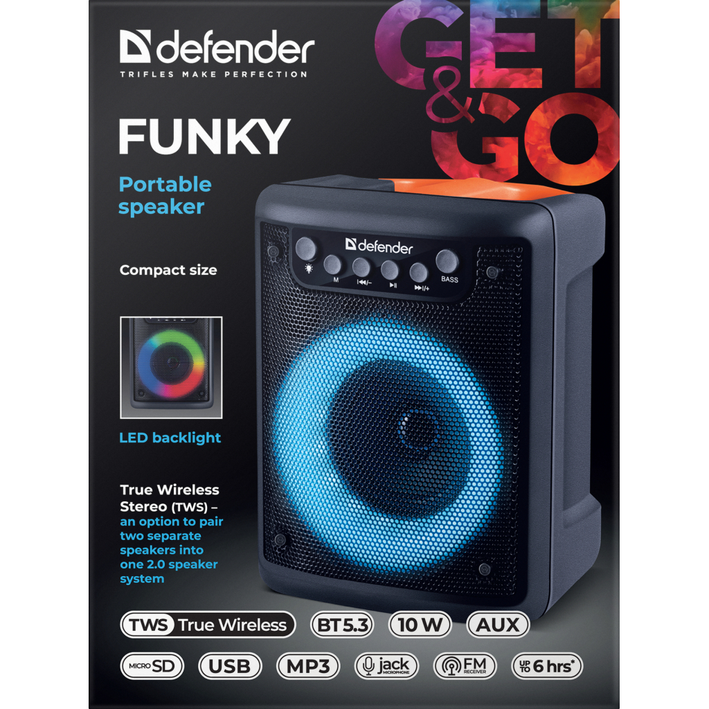 Акустична система Defender Funky Black (65053) - зображення 10