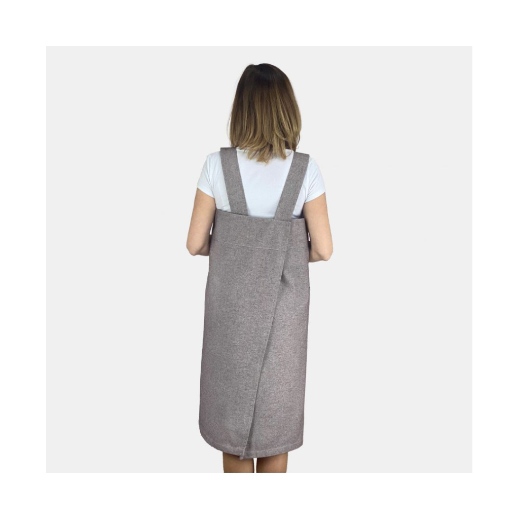 Фартух Прованс у японському стилі Marron довгий (4823093434332) - зображення 3