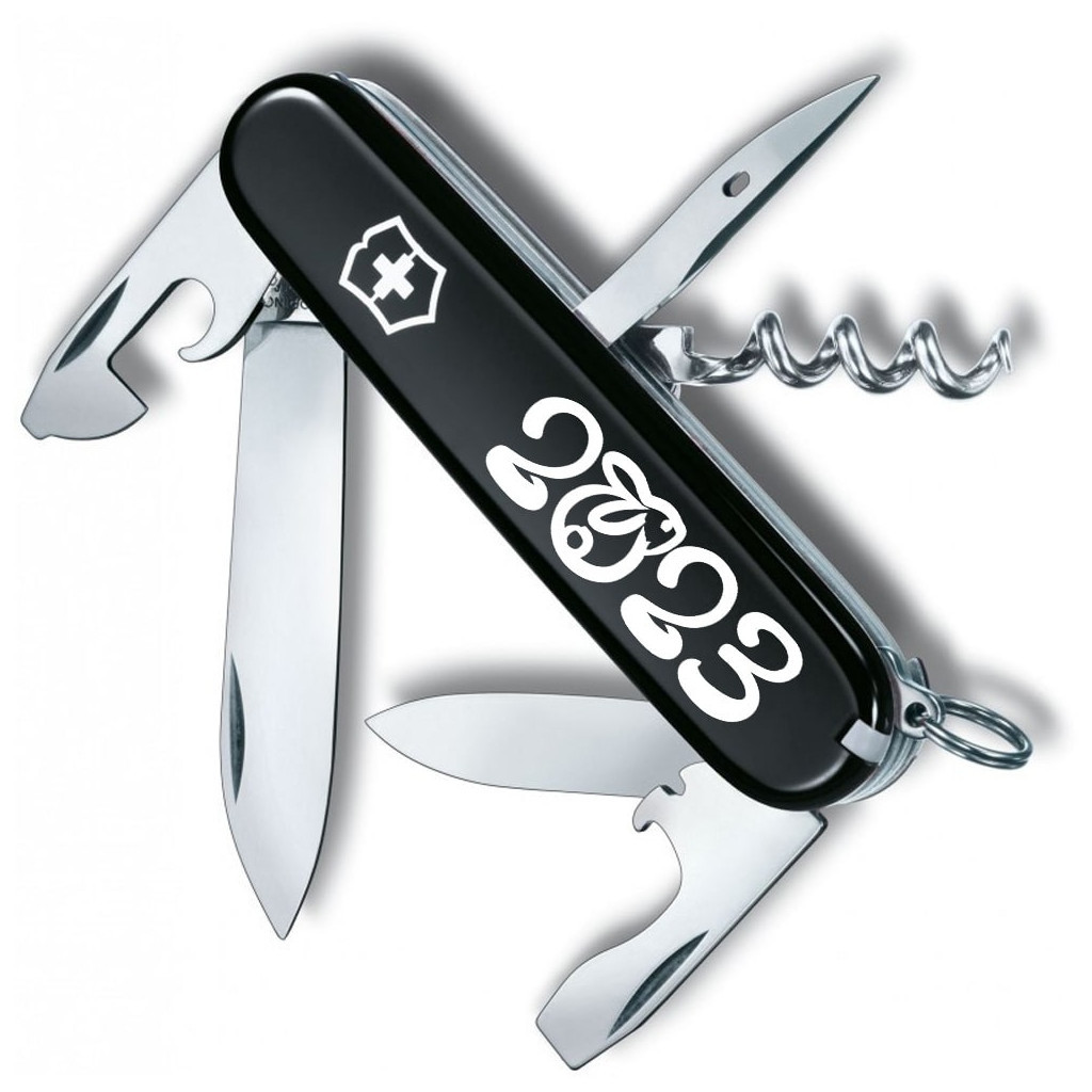 Ніж Victorinox Spartan Zodiac Black "Рік Кролика" (1.3603.3_Z2110u) - зображення 1