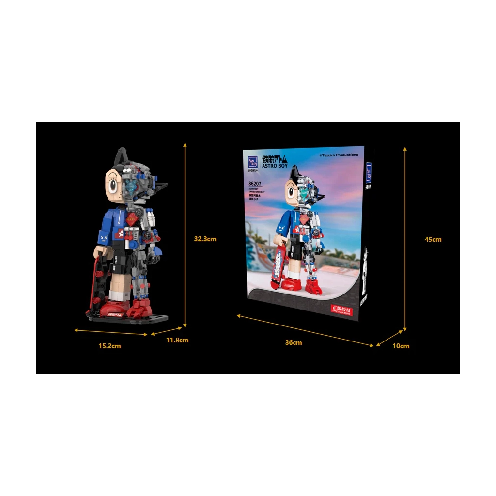 Конструктор Pantasy Astro Boy: Хлопчик зі скейтбордом (86207) - зображення 6