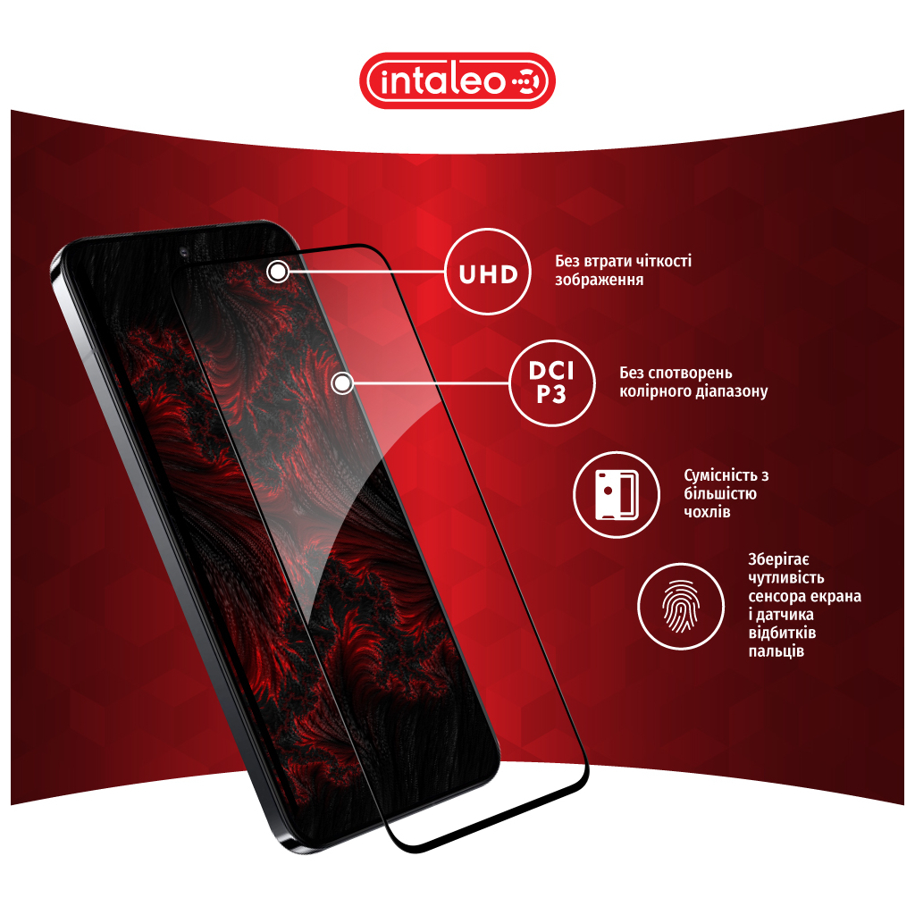 Скло захисне Intaleo Full Glue Xiaomi 14 Black (1283126591259) - зображення 4