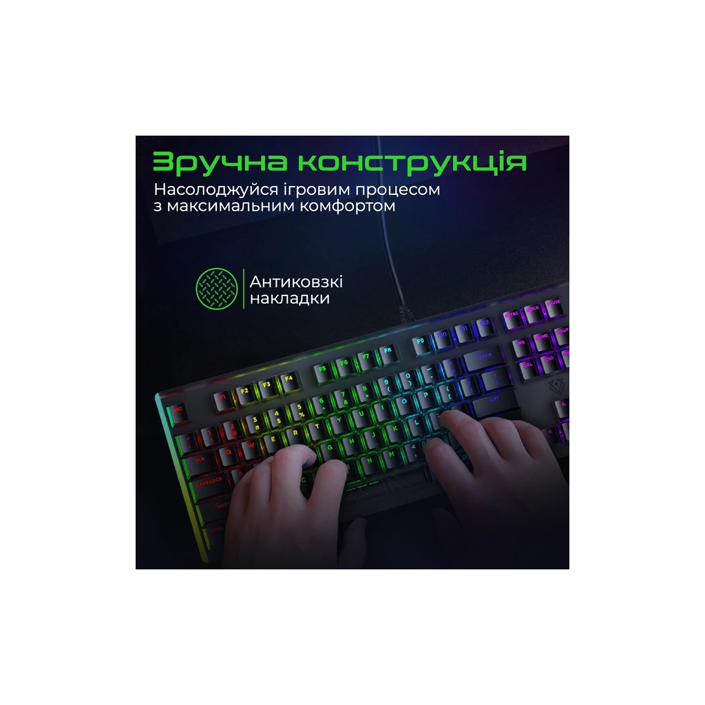 Клавіатура Vertux Comando USB Black (comando.black) - зображення 4