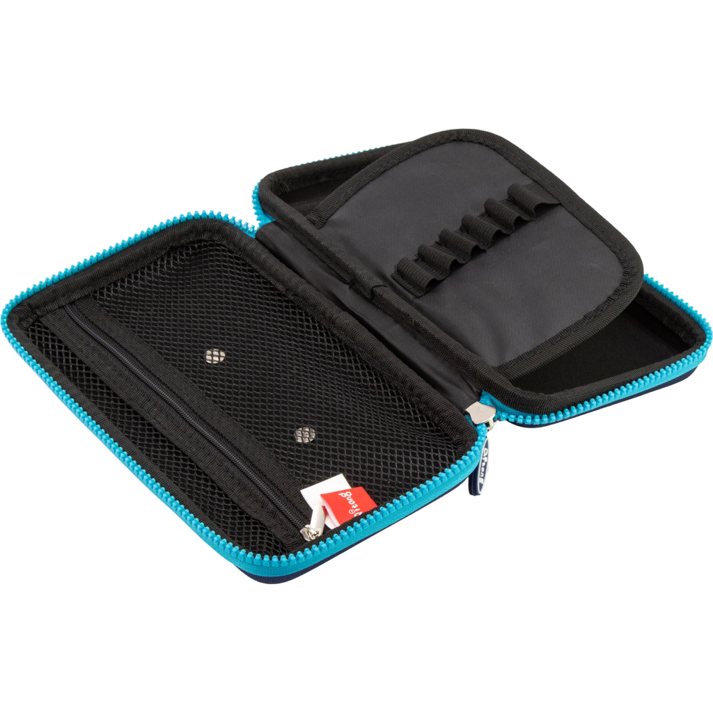 Пенал Cool For School з металевою аплікацією 1 відділення Темно-синій (QT-5795-Royal Blue) - зображення 3