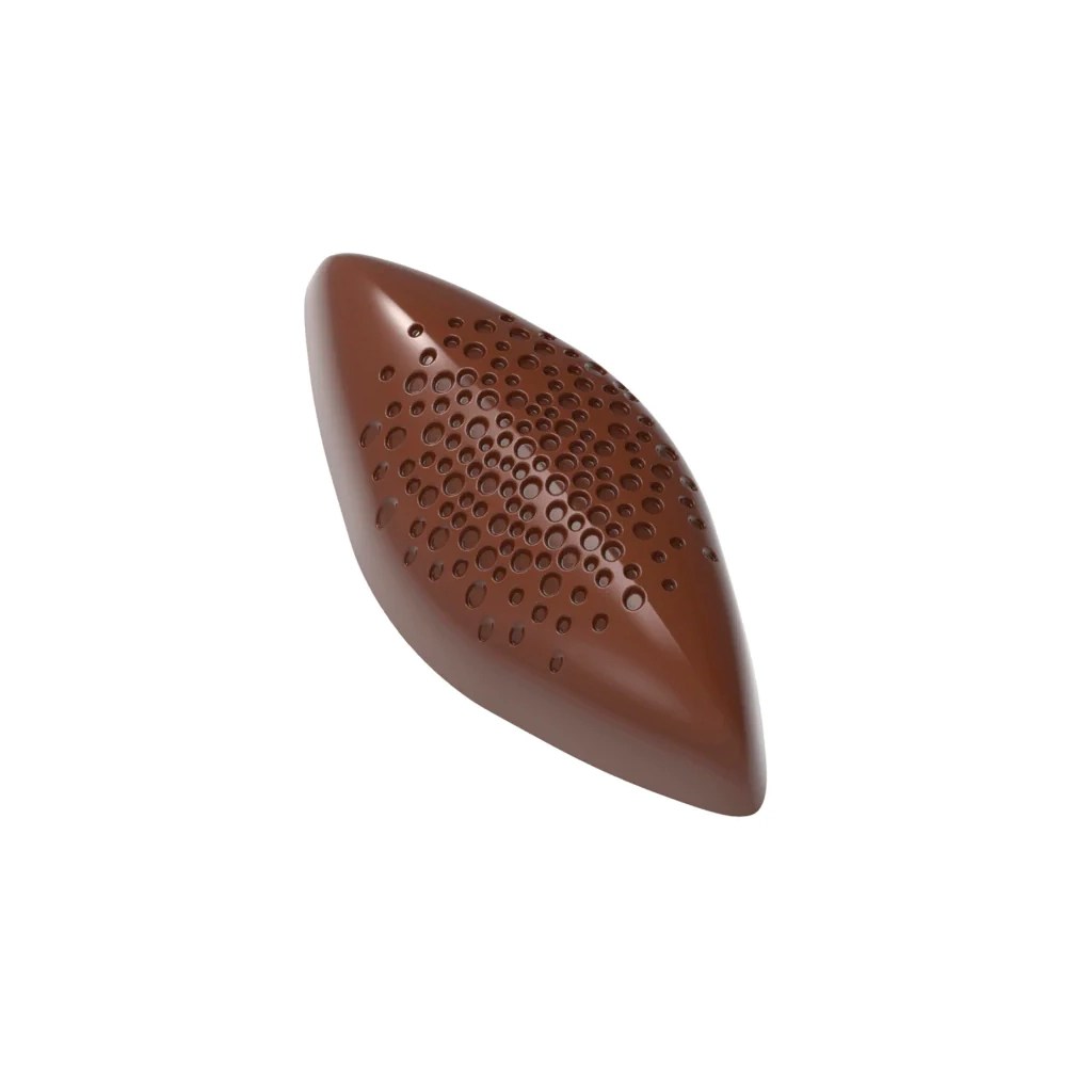 Форма для шоколаду Chocolate World Какао біб з бульбашками 47,5 х 21,5 мм 9,5 г (12096 CW) - изображение 1
