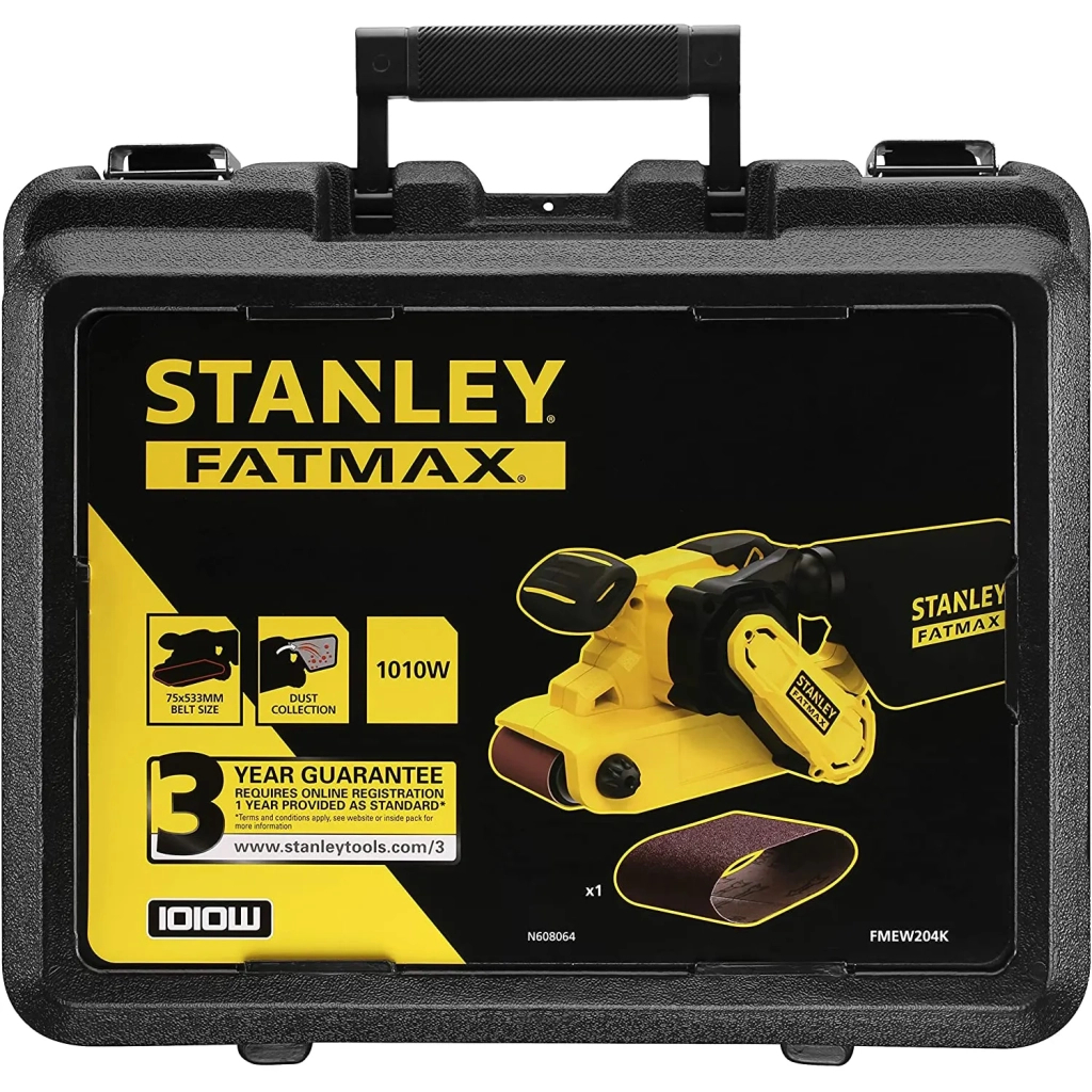 Шліфувальна машина Stanley FatMax, 1010W, розмір стрічки 533х76 мм, 3.5 кг (FMEW204K) - зображення 5