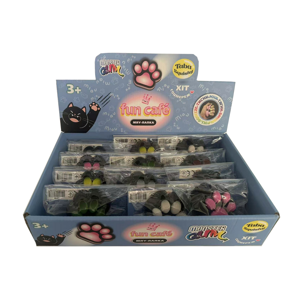 Антистрес Monster Gum Fun Cafe Taba - Мяу-лапка (T26183) - зображення 2