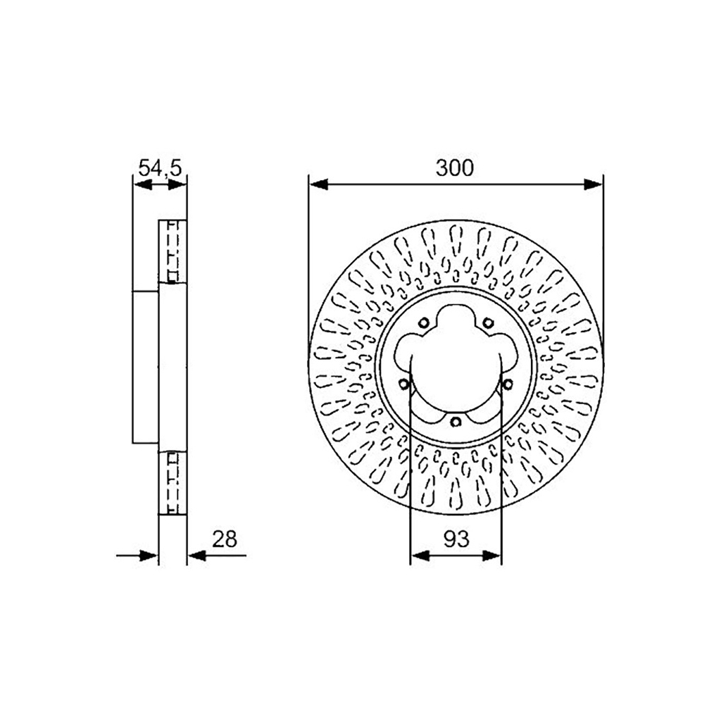 Гальмівний диск Bosch 0 986 479 B11 - зображення 3