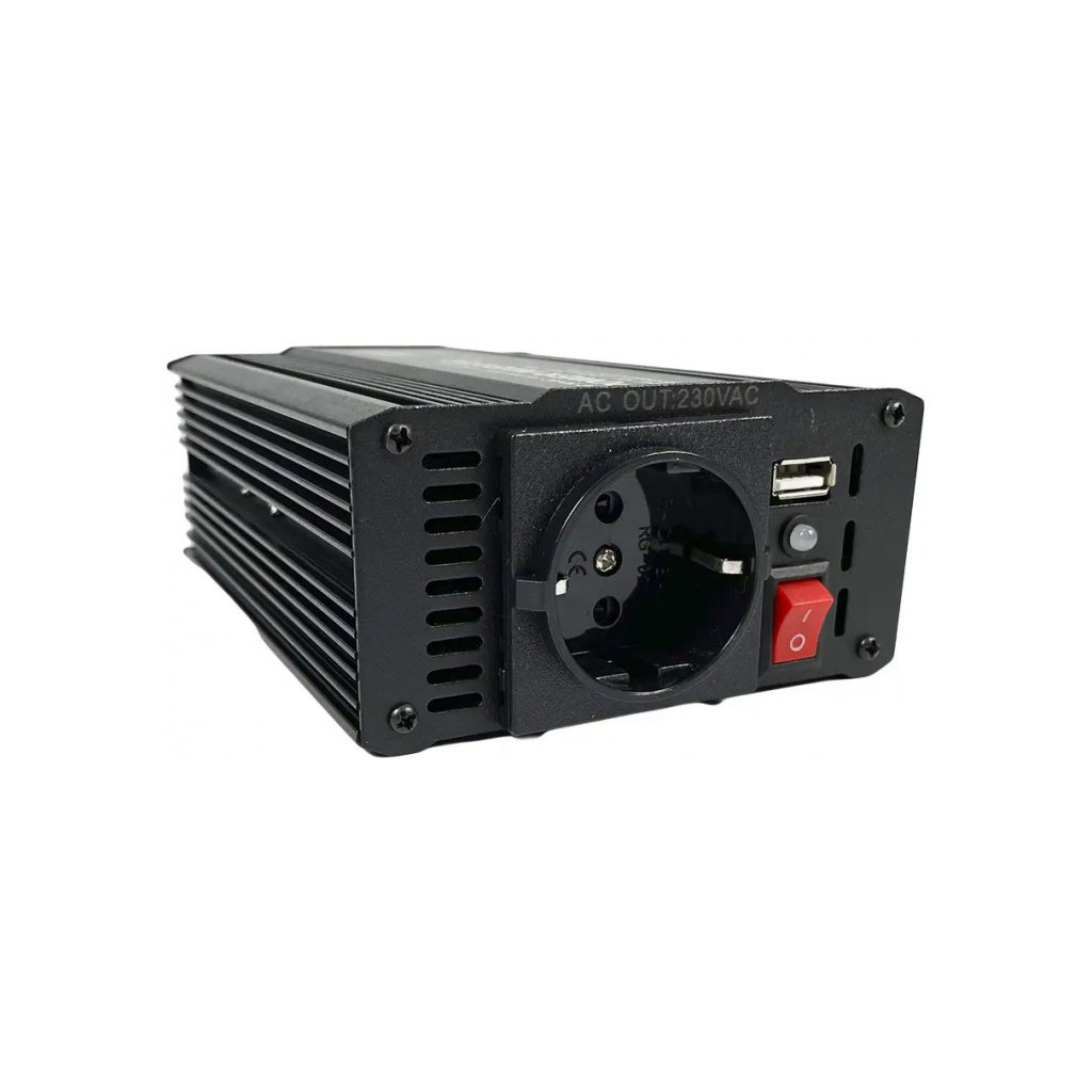 Автомобільний інвертор Bottari DC 12V - AC 230V 600W (54655-IS) - изображение 3