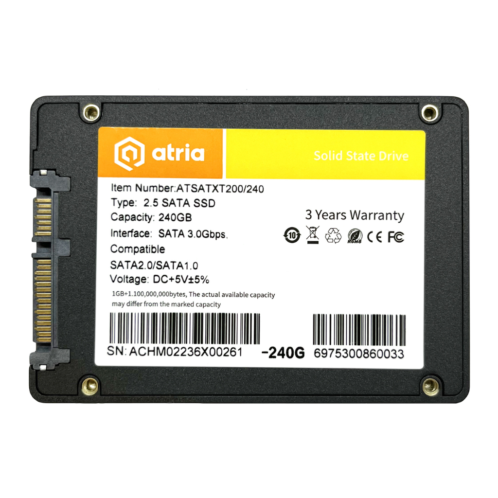 Накопичувач SSD 2.5" 240GB XT200 ATRIA (ATSATXT200/240) - зображення 2