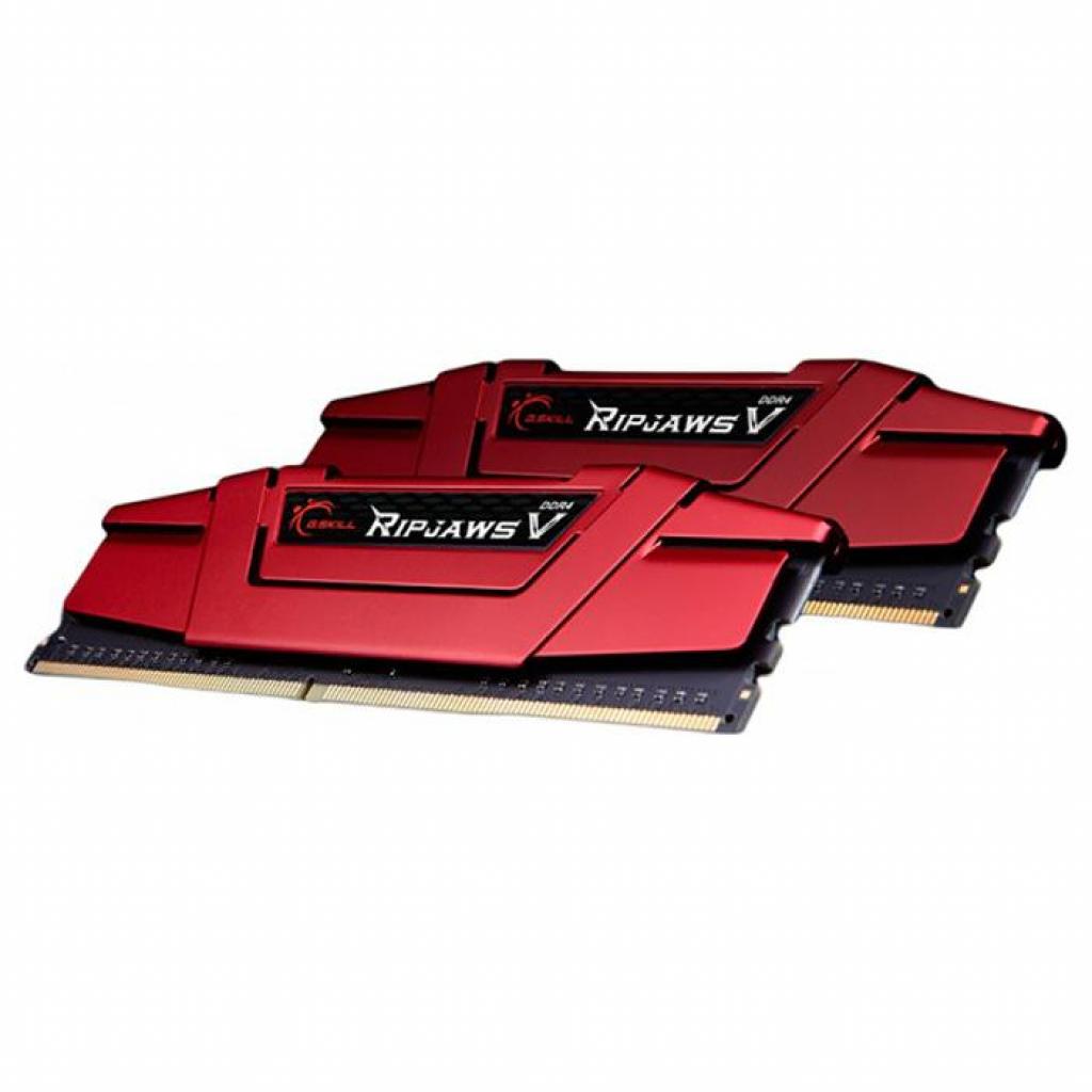 Модуль пам'яті для комп'ютера DDR4 16GB (2x8GB) 3000 MHz RipjawsV Red G.Skill (F4-3000C16D-16GVRB) - зображення 3