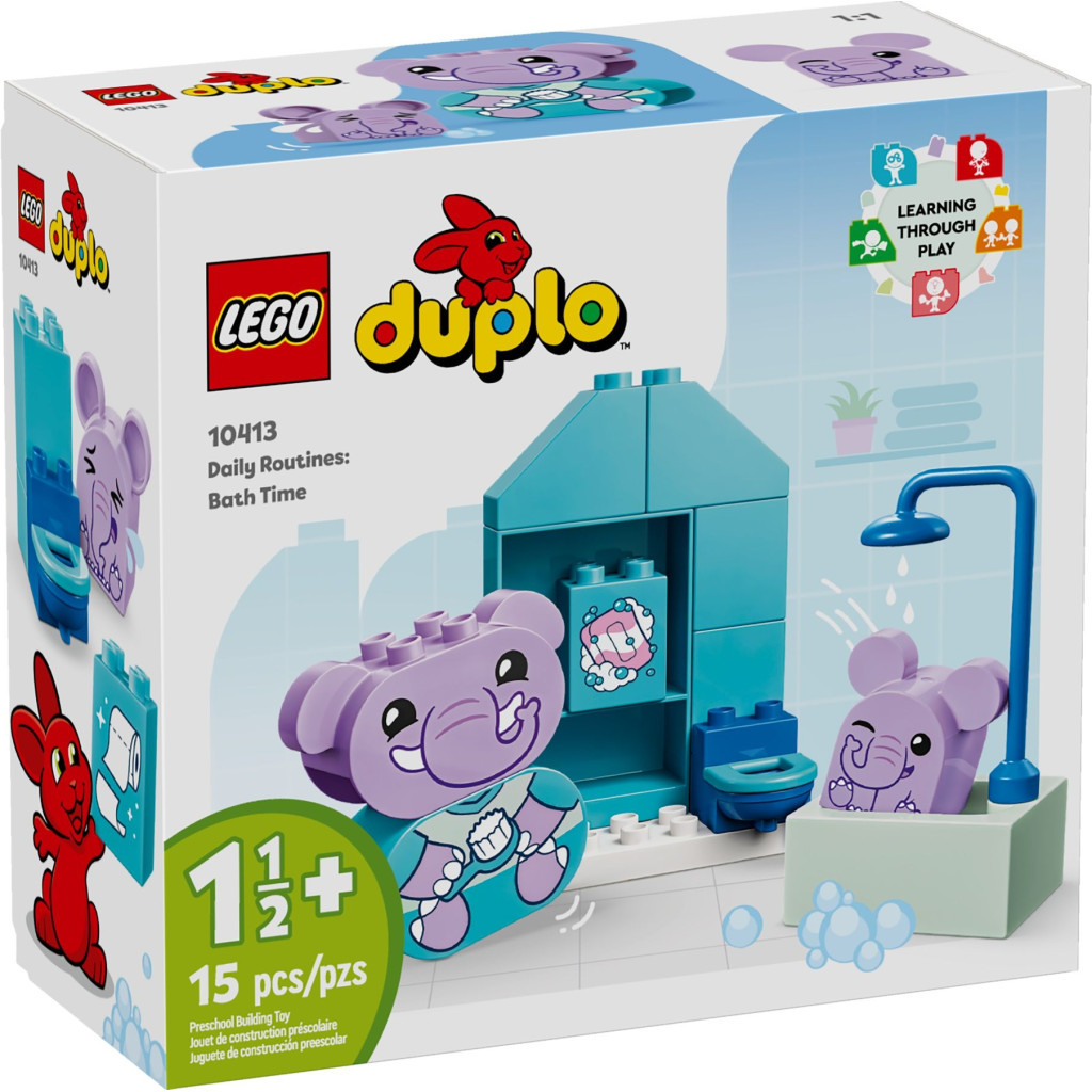Конструктор LEGO DUPLO My First Повсякденні процедури: Час приймати ванну 15 деталей (10413) - зображення 1