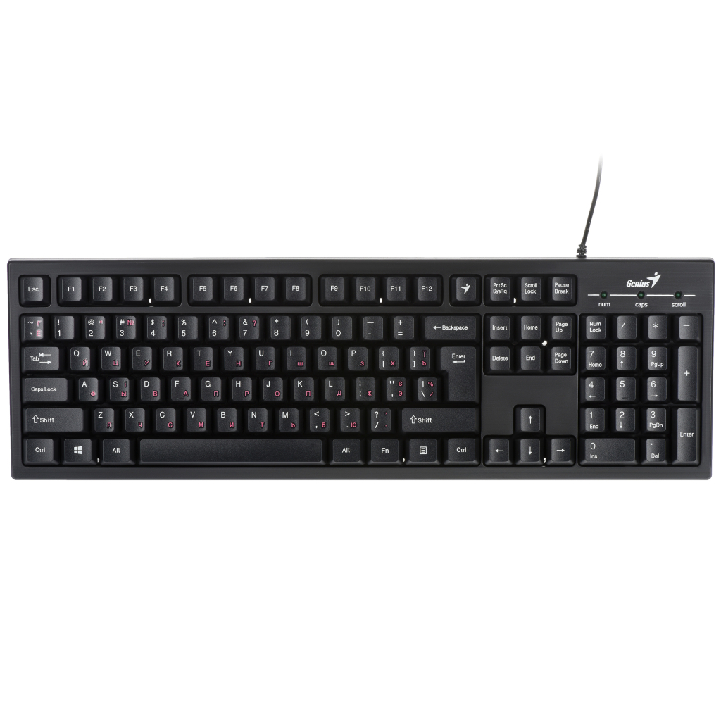 Клавіатура Genius Smart KB-101 USB Black Ukr (31300006410) - зображення 1