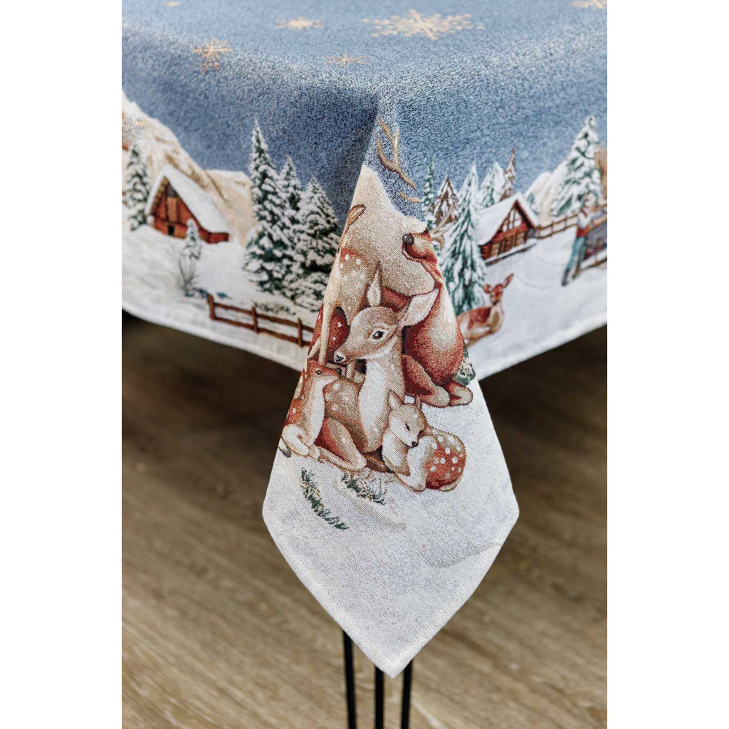 Скатертина Прованс гобеленова Блакитне сяйво 135х180см (4823093450219) - зображення 1