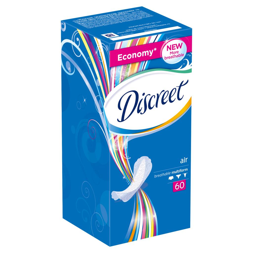 Щоденні прокладки Discreet Air 60 шт (8001090161956) - зображення 1