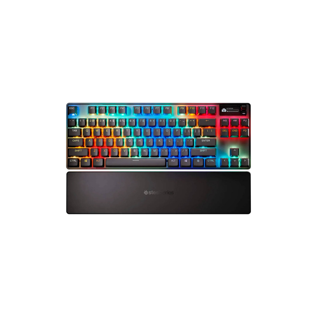 Клавіатура SteelSeries Apex Pro TKL Wireless Gen 3 UA HyperMagnetic OmniPoint 2.0 OLED UA Black (64871) - зображення 3