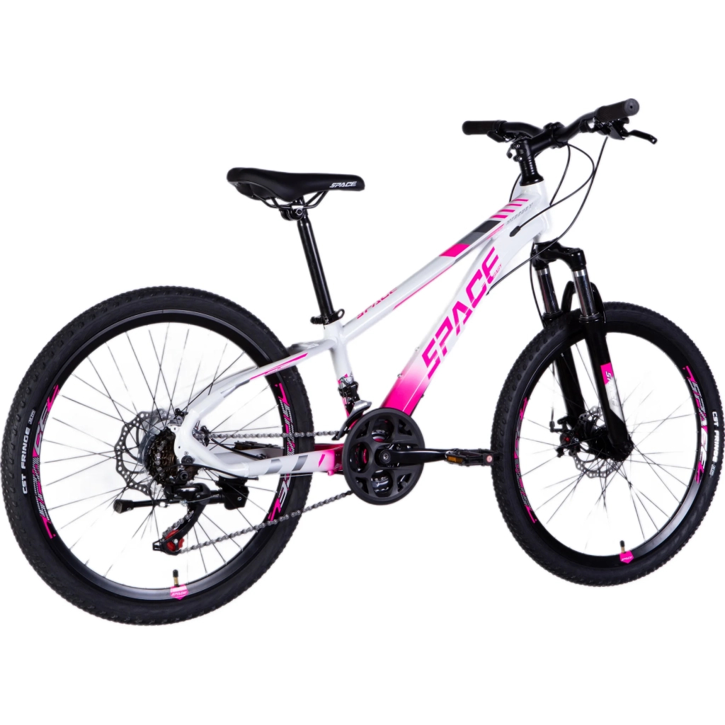 Велосипед Space 24" Mercury AM DD рама-11" Al біло-рожевий 2025 (OPS-SP-24-029) - зображення 3