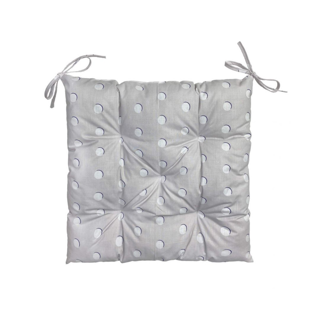Подушка на стілець Прованс Super 40x40 Сіра (4823093436985) - зображення 1