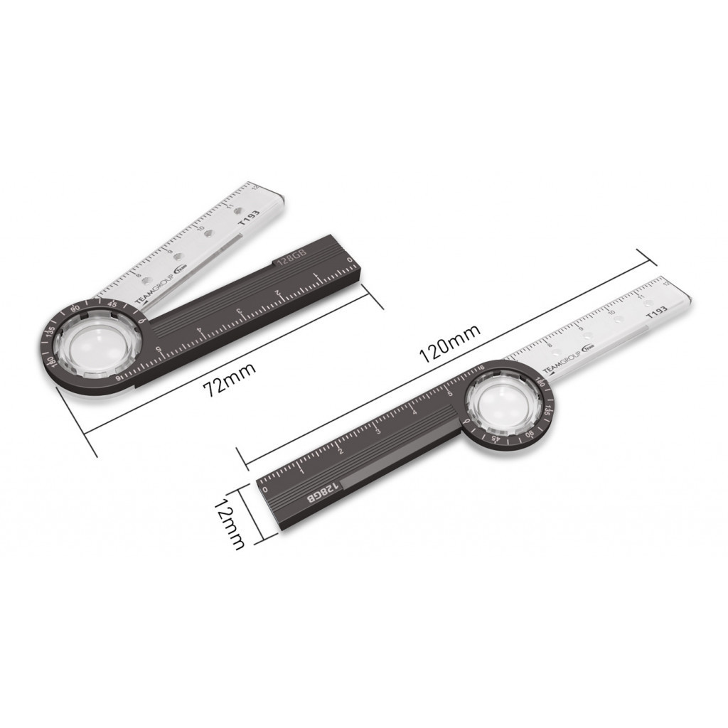 USB флеш накопичувач Team 64GB T193 Nickel Black USB 3.2 (TT19364GF01) - зображення 6