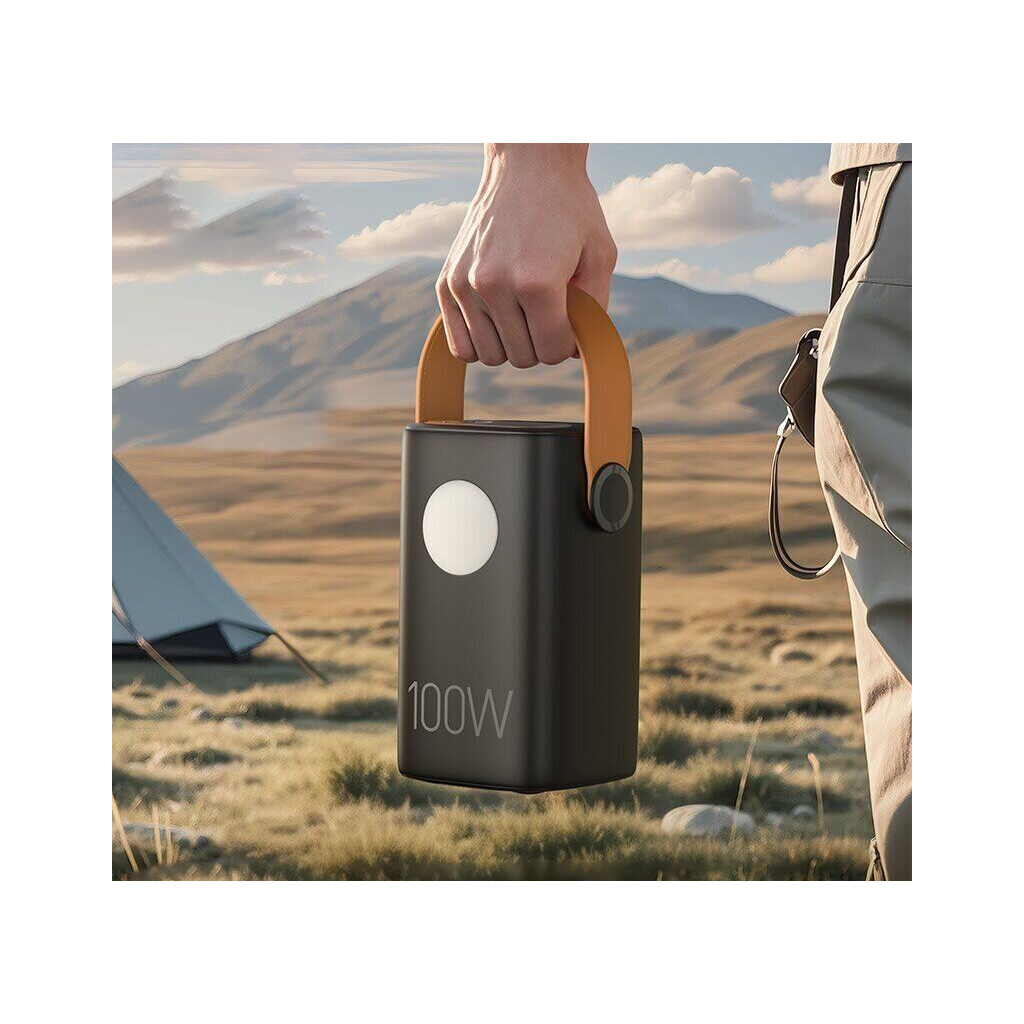 Батарея універсальна HOCO 60000mAh Astrum PD/100W, QC/3.0, LED lamp, Black (DB160 / 714724) - зображення 7