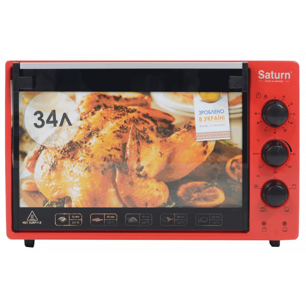 Електропіч Saturn ST-EC3402 Red - зображення 1