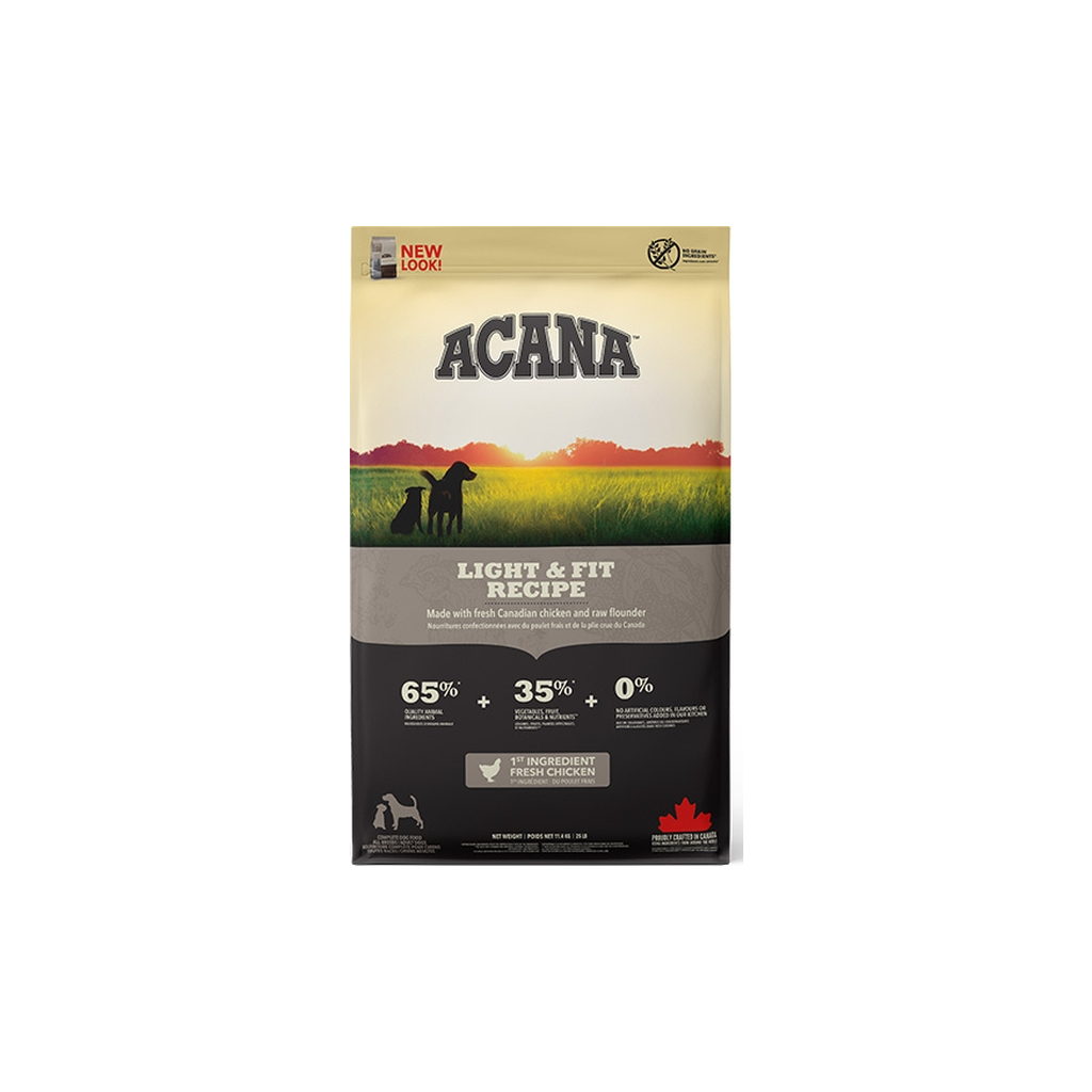 Сухий корм для собак ACANA Light&Fit Recipe 11.4 кг (0064992512118) - зображення 1