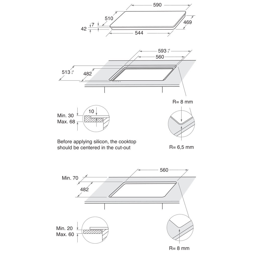 Варочна поверхня Whirlpool GOB616/NB - зображення 6
