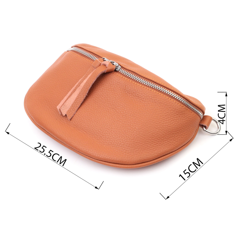 Сумка Vintage Шкіряна жіноча через плече з міні гаманцем Руда (22665) - зображення 3