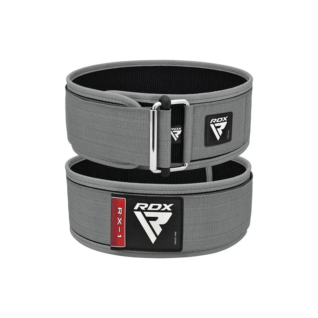 Атлетичний пояс RDX RX1 Weight Lifting Belt Grey S (WBS-RX1G-S) - зображення 2