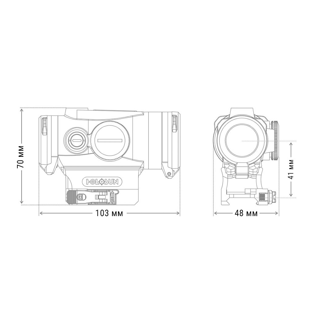 Коліматорний приціл Holosun HE530G-RD (747014) - зображення 6