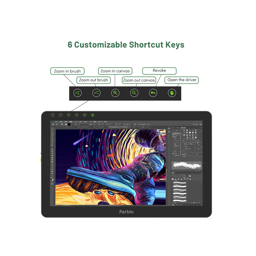 Планшет-монітор Parblo Coast 16 Pro (COAST16PRO) - зображення 4