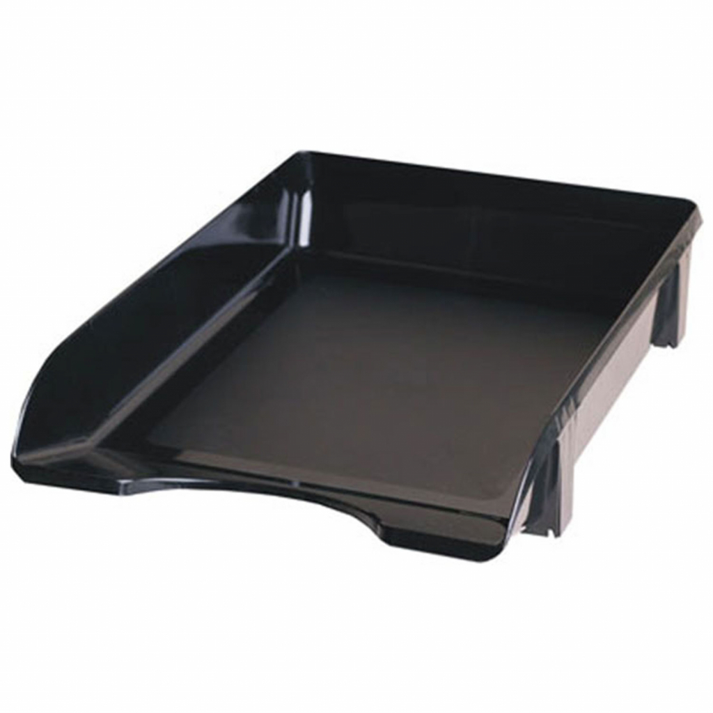 Лоток для паперів КіП горизонтальний, чорний (TRAYH-KIP-LG-06-B) - изображение 1