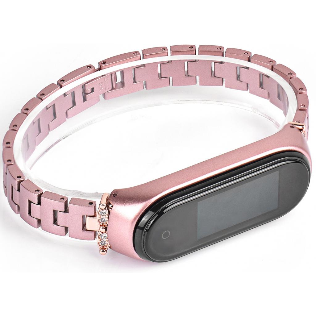 Ремінець до фітнес браслета XoKo Metal для Xiaomi Mi Band 3/4 Rose Gold (XK-XM-NJ-Rose Gold) - зображення 3