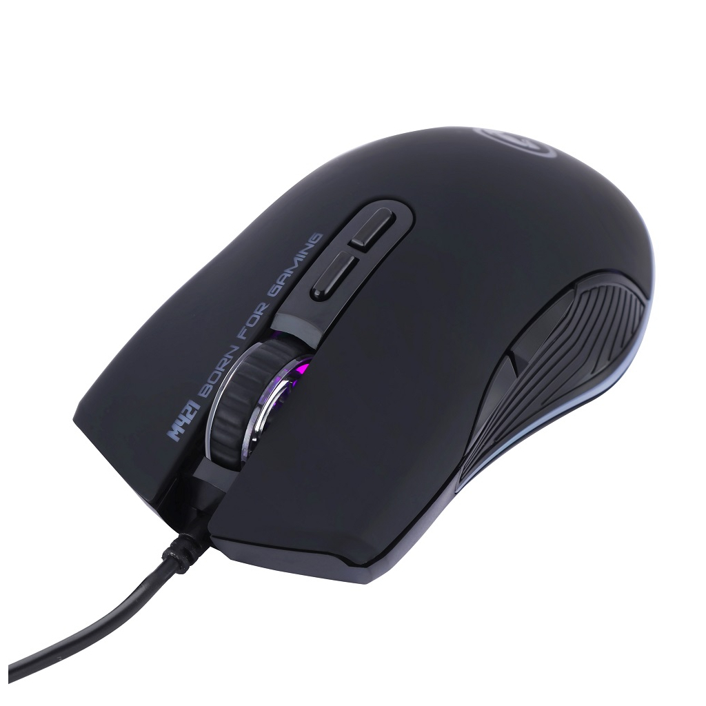 Мишка Marvo M421 Multi-LED USB Black (M421) - зображення 6