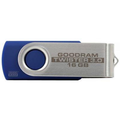 USB флеш накопичувач Goodram 16GB Twister Blue USB 2.0 (UTS2-0160B0R11) - зображення 1