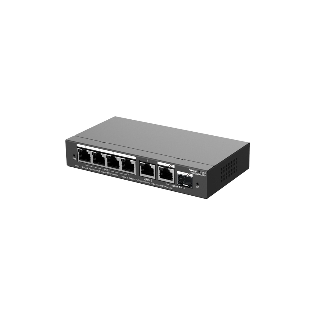 Комутатор мережевий Ruijie Networks RG-ES206GS-P - изображение 2