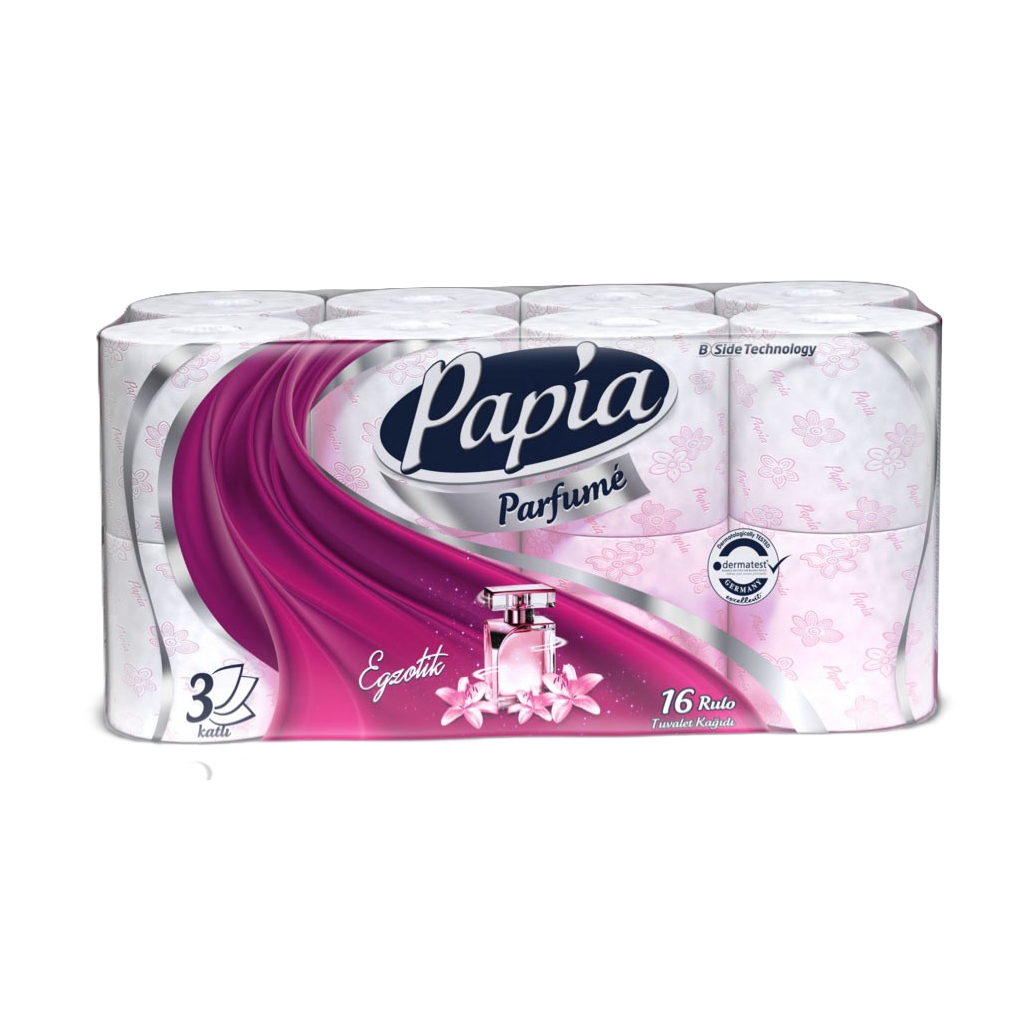 Туалетний папір Papia Parfume 3 шари 16 рулонів (8690536010837) - зображення 1