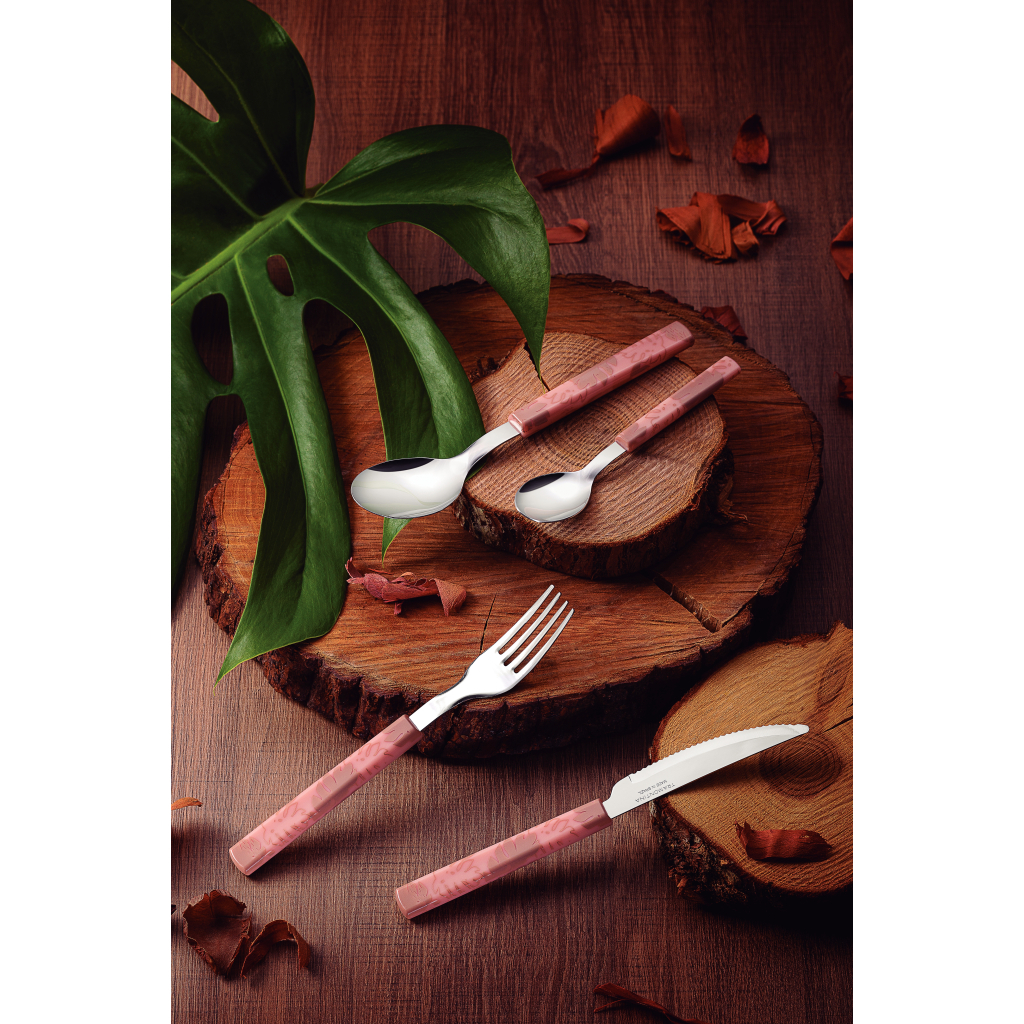 Набір столових приборів Tramontina Bliss 16 предметів Рожевий (29899/129) - зображення 3