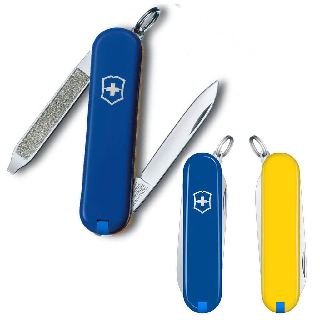 Ніж Victorinox Escort Ukraine 58 мм Синьо-жовтий (0.6123.2.8) - зображення 1