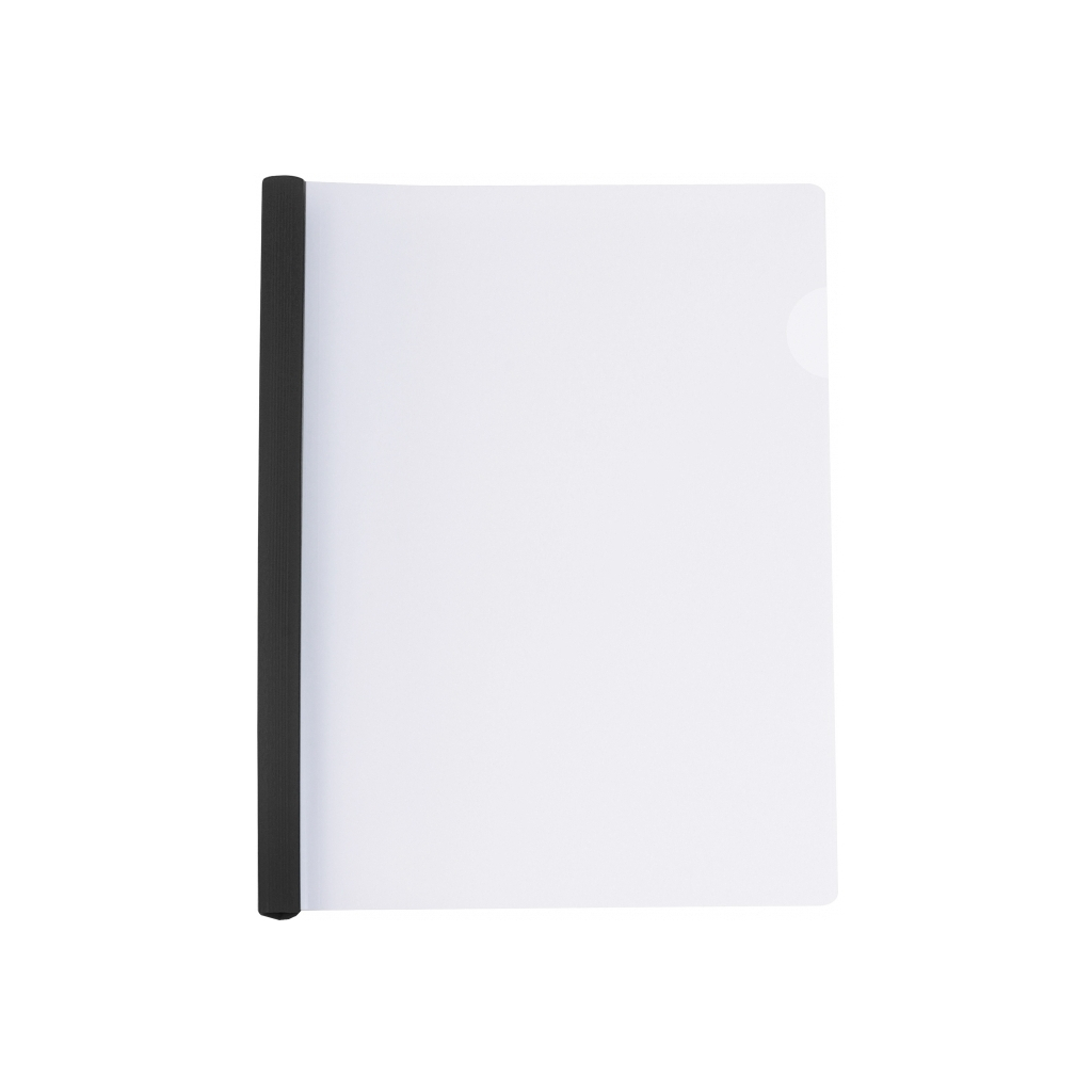 Папка-швидкозшивач Economix А4 з планкою-затиском 10 мм (2-65 аркушів), чорна (E31205-01) - зображення 1