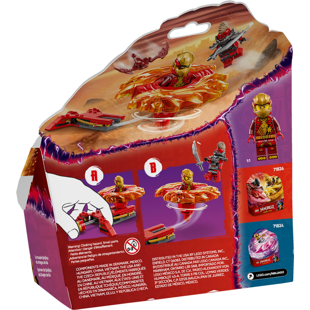 Конструктор LEGO Ninjago Дракон Кая Спін-джитсу (71823) - зображення 6